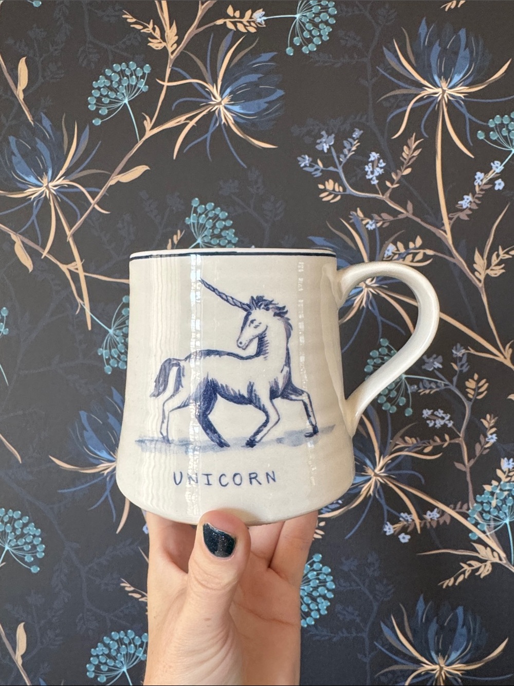 Molly Hatch Anthropologie Unicorn Mug - Like New